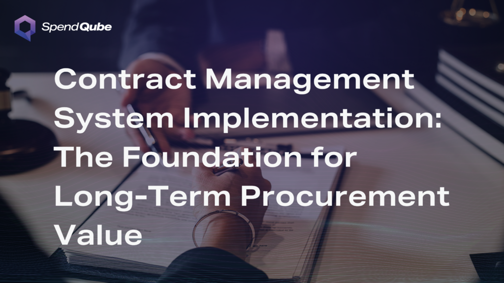 Contract management system implementation